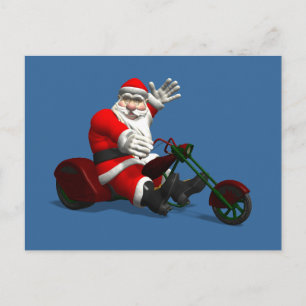 Postal Festiva Santa Claus En Trike