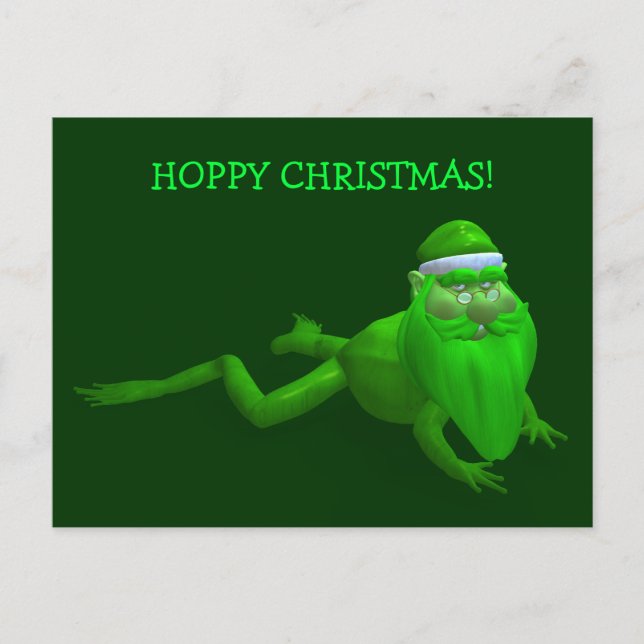 Postal Festiva Santa Claus Frog (Anverso)
