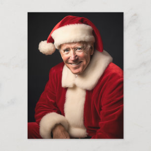 Postal Festiva Santa Claus Joe Biden