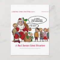 Santa Claus Muy Malvado Situación Ideal Divertida