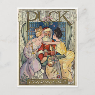 Postal Festiva Santa Claus ~ Portada de la revista Puck ~ 12/03/1