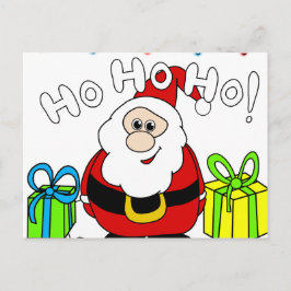 Postal Festiva Santa Claus - transparente