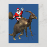 Santa Claus Viajando En Parasaurolophus