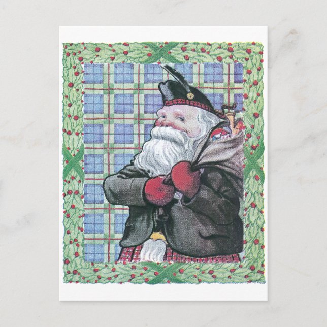 Postal Festiva Santa de Escocia (Anverso)