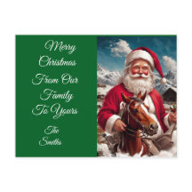 Santa de la Montaña Rocky y su caballo