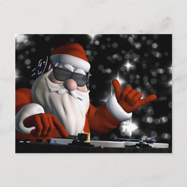 Postal Festiva Santa en casa de DA (Anverso)