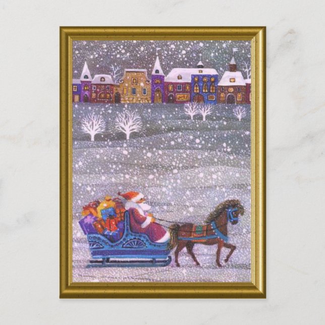 Postal Festiva Santa está en camino (Anverso)