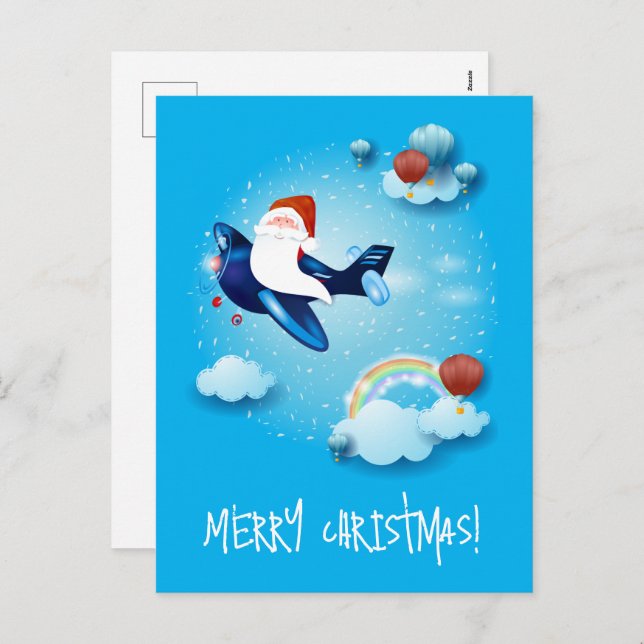 Postal Festiva Santa está llegando (Anverso / Reverso)