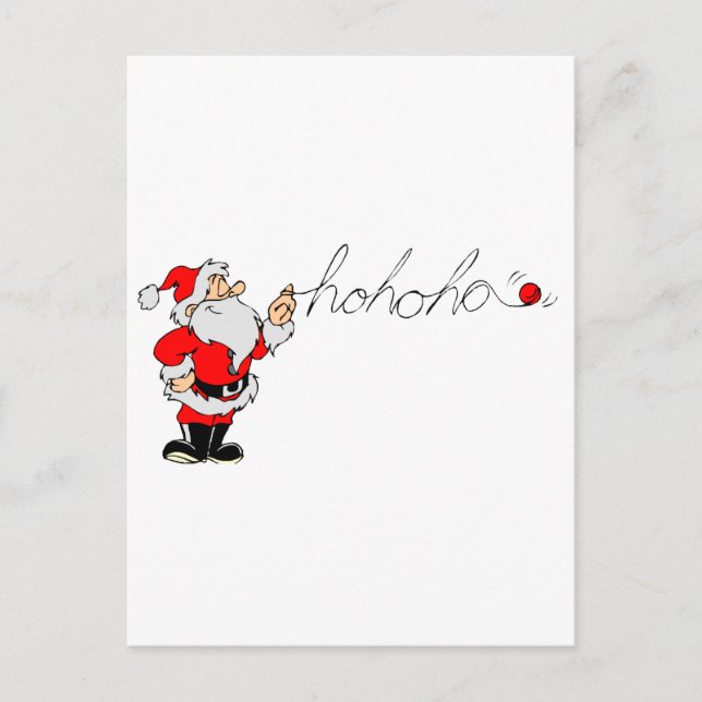 Postal Festiva Santa (Ho Ho Ho) (Anverso)