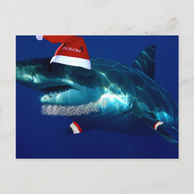 Postal Festiva Santa Jaws (Anverso)