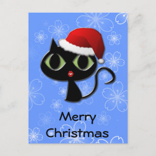 Postal Festiva Santa Kitty