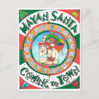 Postal Festiva Santa maya