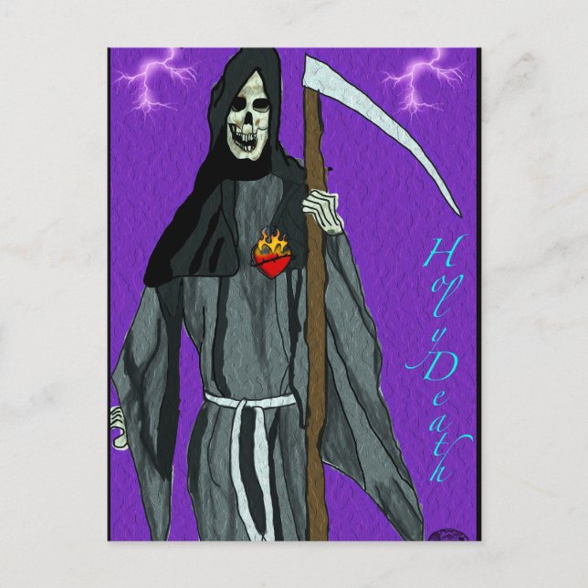 Postal Festiva Santa Muerte (Anverso)