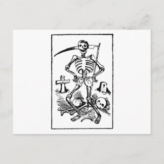Postal Festiva Santa Muerte, mexicana Grim Reaper c. principios d