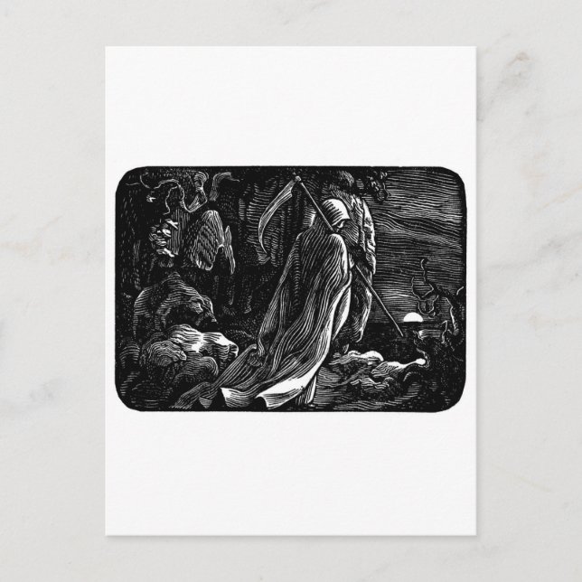 Postal Festiva Santa Muerte (Paraíso Mexicano) (Anverso)