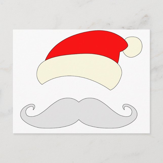 Postal Festiva Santa Mustache