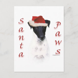 Postal Festiva Santa Paws Smooth Fox Terrier