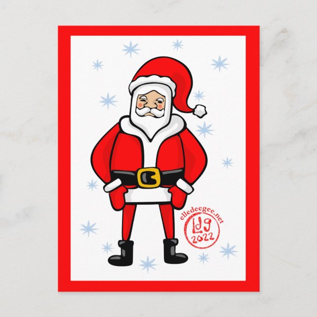 Postal Festiva Santa Pose (Anverso)