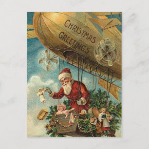 Postal Festiva Santa Postcard vintage