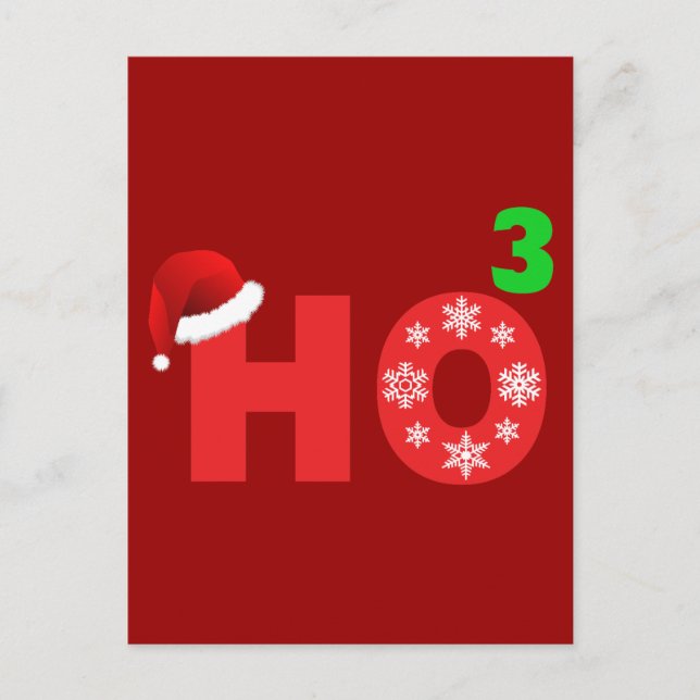 Postal Festiva santa ríe con navidades (Anverso)