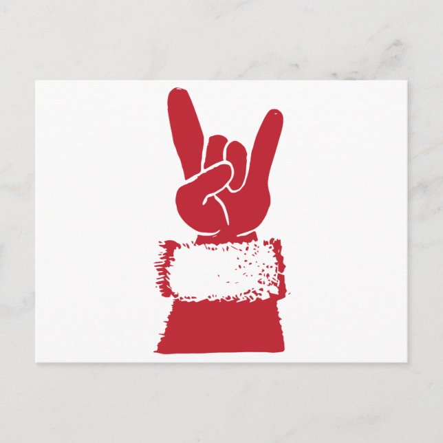 Postal Festiva ¡Santa Rocks! (Anverso)