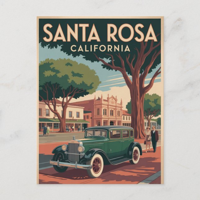 Postal Festiva Santa Rosa California (Anverso)