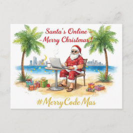 Postal Festiva Santa’s Online Programmer Merry Christmas!