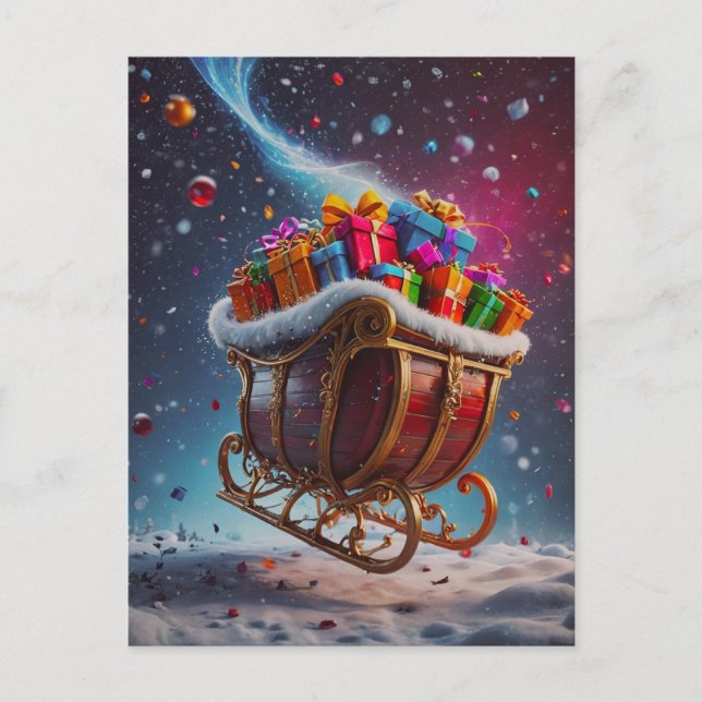 Postal Festiva Santa se acerca (Anverso)