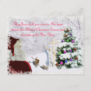 Postal Festiva Santa se encuentra con Jesús