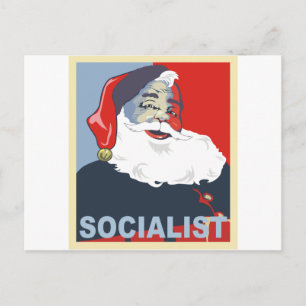 Postal Festiva santa socialista