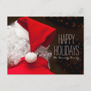 Postal Festiva Santa, vista por detrás