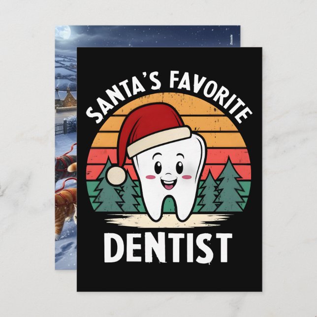 Postal Festiva Santas Favorite Dental Hygienist Saves Christmas  (Anverso / Reverso)