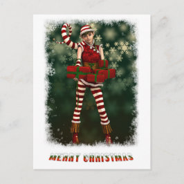 Postal Festiva Santas Little Helper Sophie