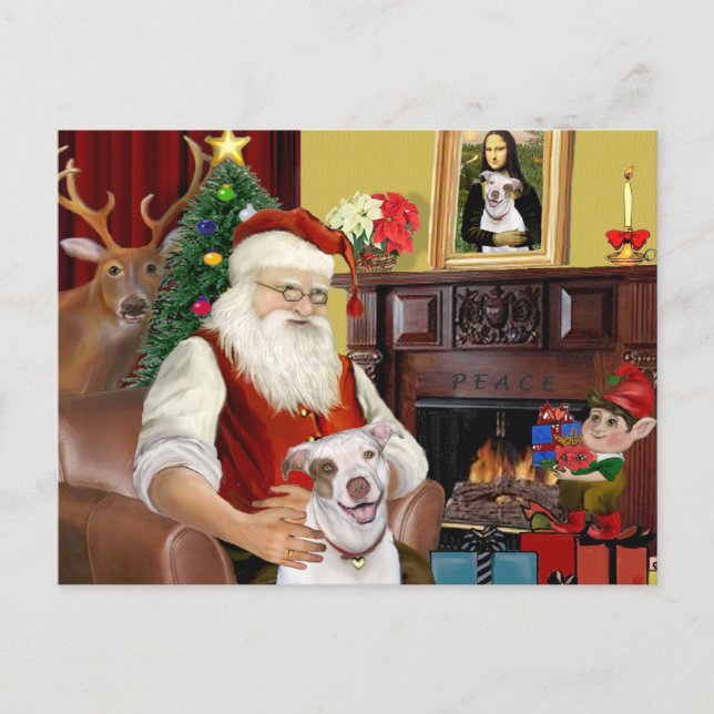 Postal Festiva Santa's Pit Bull #2 (Anverso)