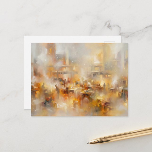 Postal Festiva Santa's Workshop Romantic Style Postcard (Anverso/Reverso In Situ)