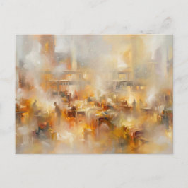 Postal Festiva Santa's Workshop Romantic Style Postcard