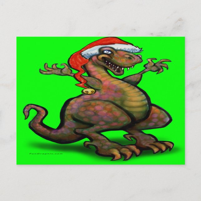 Postal Festiva SantaZilla (Anverso)