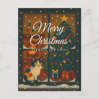 Postal Festiva Sarmale and Chill Christmas Card