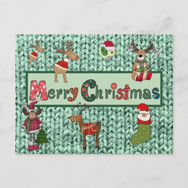 Postal Festiva Schöne Weihnachten (Anverso)