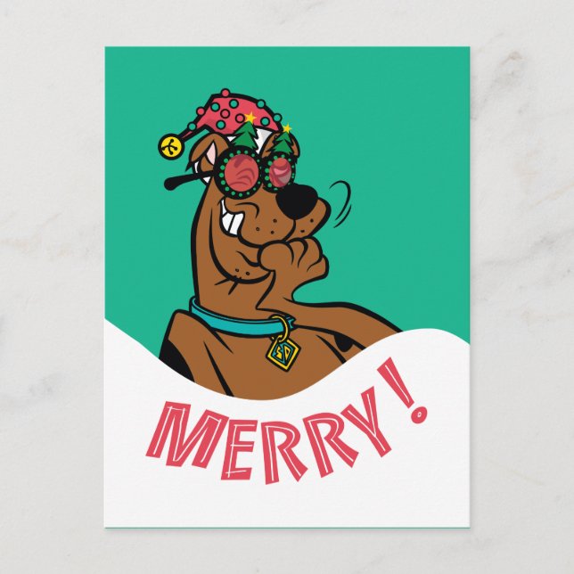 Postal Festiva Scooby-Doo Merry Laughter (Anverso)