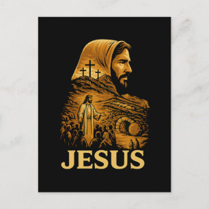 Postal Festiva Se eleva Jesús Cristiano Feliz Pascua