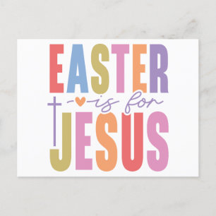 Postal Festiva Se ha levantado feliz Pascua Cristiana Jesús Dios 