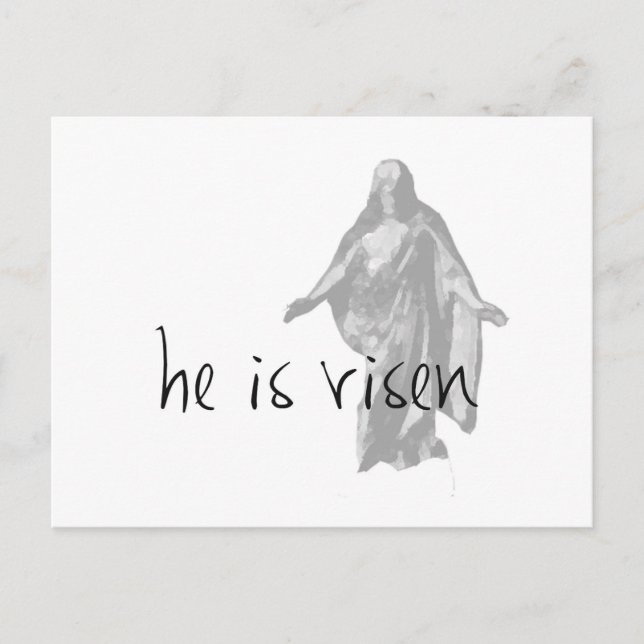 Postal Festiva se ha levantado jesus christ easter lds mormon (Anverso)
