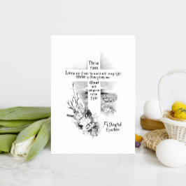 Postal Festiva Se Levanta La Vieja Pascua Cristiana