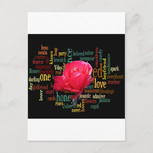 Postal Festiva Sé mi feliz San Valentín bajo el cielo azul