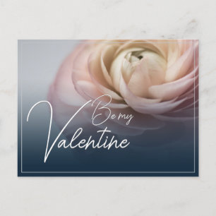 Postal Festiva Sé Mi Valentín – Con Rosa Rosa Grande