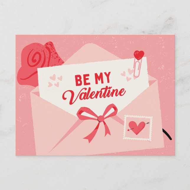 Postal Festiva Sé mi valentina (Anverso)