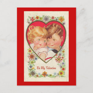 Postal Festiva Sé mis niños de San Valentín