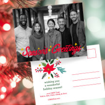 SEASONS GREETINGS Business CUSTOM PHOTO