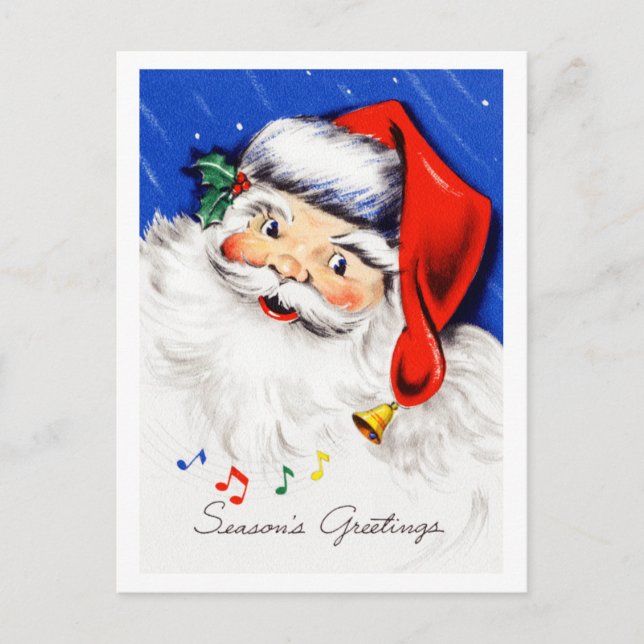 Postal Festiva Seasons Greetings Santa (Anverso)